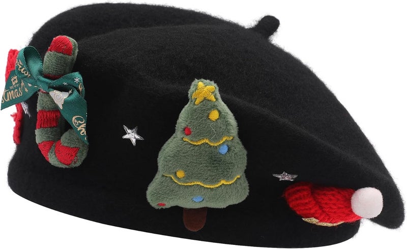 ZLYC Wool Kids Beret Hat Girls Solid Color Artist French Beret Cap - Image 5